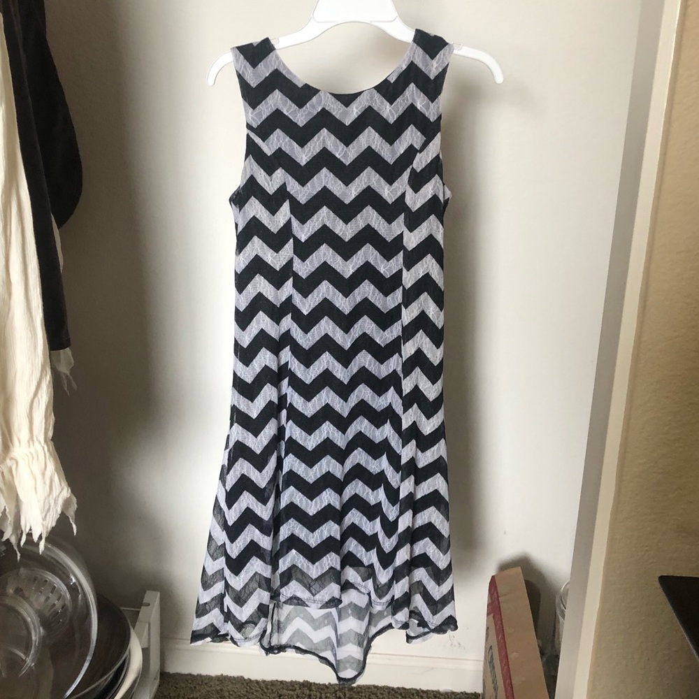 Chevron Lined Dress